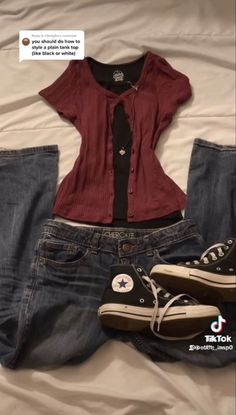 Outfit Ideas With Layers, Academia Outfits Colorful, Midwestern Emo Aesthetic Outfit, Dark Coquette Outfits Pants, Marceline Inspired Outfits, Bella Swan Outfit Ideas, Downtown Girl Shoes, Coquette Y2k