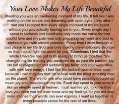 an image of a woman's face with the words you love makes my life beautiful