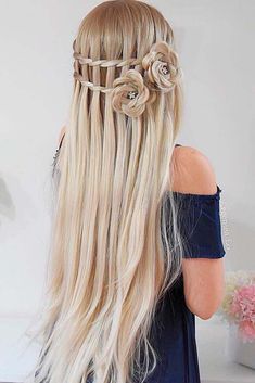 #BEAUTY ,#REALATIONSHIPS #Fashion #Outfits #Winter Outfits #Animals Viking Hairstyles, Unique Braided Hairstyles, Latest Braided Hairstyles, Rose Braid, Braids Pictures, Try On Hairstyles, Glamorous Hair, Waterfall Braid, Pretty Rose