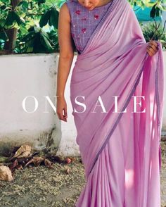 Pastel Colour Saree, Saree Blouse Styles, Latest Indian Saree, Simple Sarees, Frock Dress, Sarees Collection, Blouse Models, Trendy Blouse Designs