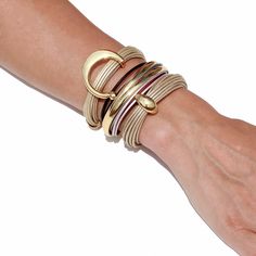 Terra 3 Bracelet Set In Shimmery Beige Leather Colors, Classic Bracelets, Classic Necklace, Handcrafted Accessories, Shell Bracelet, Evil Eye Bracelet, Local Artisans, Shell Necklaces, Leather Necklace