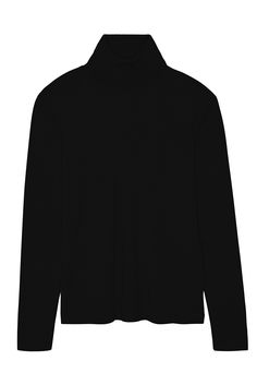 This turtleneck sweater is like a touch of caress: its knit made of 70% ethical cashmere and 30% precious silk will cuddle you right into the hollow of your neck. Fluid and elegant, its slightly loose cut at the shoulder gives it a touch of nonchalance and comfort. The ideal ally of autumn for a smart & cosy silhouette.Charlotte's fashion tip: "I wouldn't give up the turtleneck for anything in the world. Warm and enveloping, it also brings that little chic twist - and in mid-season, allows us to Elegant Turtleneck Mock Neck Top, Elegant Long Sleeve Turtleneck, Versatile Fine Knit Turtleneck Sweater, Stretch Fine Knit High Neck Sweater, Sleek High Neck Turtleneck For Layering, Stretch High Neck Fine Knit Sweater, Chic Black Fine Knit Turtleneck, Chic Fine Knit High Neck Turtleneck, Fine Knit Turtleneck Tops For Fall