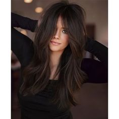 2023's Biggest Haircut Trends - Behindthechair.com Layers For Thick Hair, Thick Hair With Bangs, Layered Thick Hair, Long Layered Haircuts, Hair With Bangs, Long Hair With Bangs, Haircut For Thick Hair, Trending Haircuts