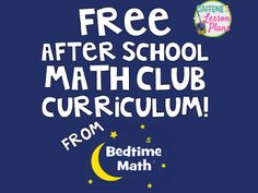 the bedtime math program is free after school