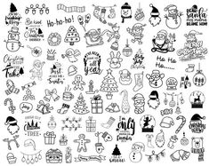 250 Christmas Bundle Svg, Christmas Doodles Svg, Christmas Tree,ornaments Doodle, Holiday Clipart, Merry Christmas, Christmas Svg,christmas - Etsy Easy Draw Christmas Pictures, Mini Christmas Doodles, Cute Doodles Christmas, Easy Christmas Designs To Draw, Christmas Tree Doodles Easy, Christmas Mini Drawings, Easy Christmas Drawing Ideas, Doodle Noel, Cute Christmas Doodles Easy