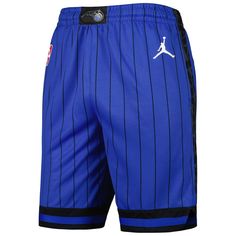 Take your Orlando Magic pride to the next level when you rock these Jordan Brand Swingman shorts. While the adjustable waistband ensures the perfect fit, the Dri-FIT performance technology wicks away moisture to keep you feeling as fresh as you look. Plus, the iconic Orlando Magic graphics throughout and the sewn-on stripes give them an authentic look, elevating both your style and fandom. Heat-sealed NBA and brand logos Dri-FIT technology wicks away moisture Two front pockets Elastic waistband Blue Sports Shorts With Comfort Waistband, Blue Shorts For Sports Season, Blue Sports Shorts With Elastic Waistband, Blue Athletic Shorts With Elastic Waistband For Sports, Blue Athletic Shorts With Comfort Waistband, Athleisure Bottoms For Sports Events, Short Length, Sport Event Bottoms With Built-in Shorts, Athletic Shorts With Elastic Waistband For Sports, Blue Shorts With Comfort Waistband