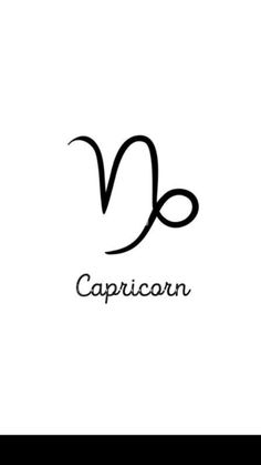 the capricorn zodiac sign is black and white