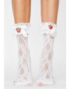 Summer Lace Socks With Lace Trim, Cute Lace Trim Socks For Spring, Summer White Socks With Lace Trim, White Lace Trim Socks For Summer, White Ruffled Socks For Summer, Cute Ruffled Socks For Spring, Sweet White Summer Socks, Ruffle Socks, Ruffled Socks