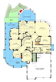 the floor plan for this luxury home