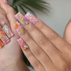 Short Summer Nails Pink, Nails For College, Pink Trendy Nails, Almond Summer Nails 2023, Nail Inspo Baddie, Nails Coffin Summer, Coffin Summer Nails, Cute Back To School Nails, Duck Nails Acrylic