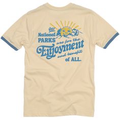 Forget boring basics – this tee is crafted with trendy, vintage-inspired colors and contrasting details for a look that's as unique as you. Made with comfortable and sustainable materials, it's ready to go where you go.With this t-shirt, you can wear your beliefs on your sleeve (or rather your pocket) - that national parks are a treasure for everyone to explore and enjoy. Spark conversations and inspire others to see for themselves the benefits of spending time outside. Elemental Blue, Cactus Bloom, Blue Cactus, National Park Shirt, Graphic Tees Vintage, Bleach Wash, Trendy Tshirts, Sustainable Materials, Unisex Shorts