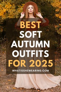 Ever wondered how to make the soft autumn color palette work for you? I just found this guide, and it’s amazing! It breaks down everything from soft autumn outfits to the perfect soft autumn hair color and makeup looks. You’ll learn exactly which colors complement your skin tone and how to create a soft autumn wardrobe that’s super versatile. It’s like having a personal stylist tell you what to wear! Plus, there are tips on how to blend soft autumn color combinations effortlessly into your everyday look. You’ll feel so confident knowing your colors work for you. Soft Autumn Outfits For Winter, Outfits For Soft Autumn, Soft Autumn Dress, Soft Autumn Hair Color Brown, True Autumn Color Palette Outfits, Soft Autumn Clothes, Autumn Color Combinations, Soft Autumn Hair Color