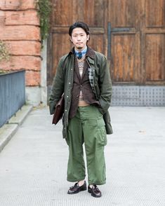 Japanese Workwear, Mens Outdoor Clothing, Pants Outfit Men, Barbour Jacket, Suit Men, Mens Fashion Inspiration, Dope Fashion, Well Dressed Men, Gentleman Style