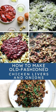 how to make old fashioned chicken livers and onions