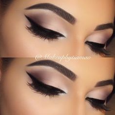 Love this soft look Prom Eye Makeup, Hooded Eye Makeup, Cut Crease