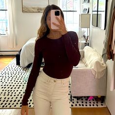 In Perfect Condition, Never Worn Out Fitted Long Sleeve Zara Bodysuit, Zara Fitted Long Sleeve Bodysuit, Casual Brown Long Sleeve Bodysuit, Brown Long Sleeve, Zara Tops, Long Sleeve Bodysuit, Zara, Womens Tops, Long Sleeve