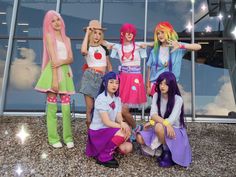 #mlp #cosplay #mylittlepony 3 Person Cosplay Ideas, Mlp Costume Group, Halloween Costumes My Little Pony, My Little Pony Group Costume, My Little Pony Halloween Costume Group, My Little Pony Costume Ideas, My Little Pony Costume Women, Dou Halloween Fits