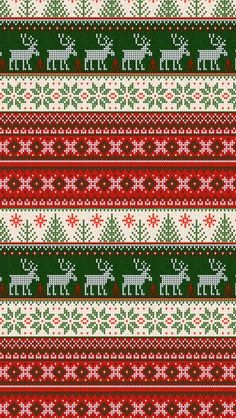 a knitted christmas sweater with reindeers and snowflakes