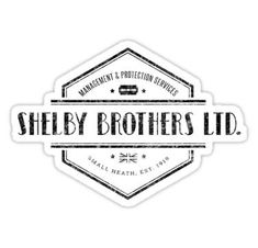 a sticker that says shelb brothers ltd on the front and back of it