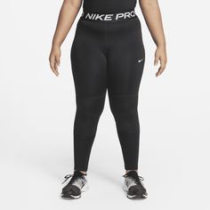 From practice to game day, our Nike Pro leggings hug you in a super stretchy layer of comfort and support. We added in Dri-FIT technology and extra cool mesh at the calves so sweat has no chance. This product is made with at least 75% recycled polyester fibers. Legging Nike, Nike Pro Leggings, Cute Nike Outfits, Leggings Nike, Nike Accessories, Cute Nikes, Nike Kids, Girls Leggings, Baddie Outfits Casual