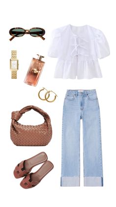 Spring La Outfits, Outfits To Wear To Paris In Summer, Summer Work Outfits Jeans, Stylish Work Outfits Summer Classy Chic, Casual Uni Outfits Summer, Light Summer Outfit Ideas, Summer Work Outfits 2024, 2025 Spring Fashion Trend, Charleston Outfits Summer