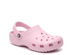 Saw this at DSW! Light Pink Outfit, Purple Crocs, Yellow Crocs, Pink Crocs, Crocs Fashion, Shower Shoes, Dr Shoes, Crocs Classic Clogs, Shoe Inspo