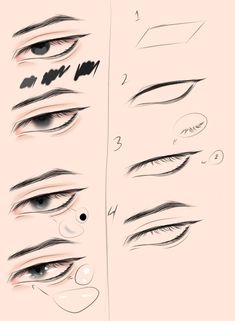 Ini buat yang mau belajar gambar mata cowok Eyes Tutorial Drawing Step By Step, How To Draw Eye Step By Step, Drawing Eye Easy, How To Draw A Eye Step By Step, Realistic Eye Drawing Step By Step, Eye Sketch Reference, Boys Eyes Drawing, Easy To Draw Eyes