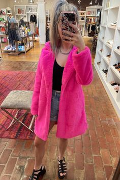 Clothing Finds, Lemon Jelly, Bogg Bag, J Cole, Pink Outfit, Faux Fur Coat, In Hot, Fur Coat, Faux Fur