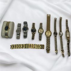 Nice Set Of 9 Citizen Watches In Great Condition. If You Need Measurements Just Ask Link Is In Bio To All Our Stores On Linktree! Depop Is $3-$100 Inventory & Poshmark Is All $20-100+ Inventory! Depop - Mystylereinvented Poshmark - Myezvintage Reasonable Offers Welcomed! Bundle & Save! Buying This Fabulous Piece Can Bring Confidence & Lust Because You Will Be Continuing The Storyyou Are Consciously Choosing Something Good For The . We Make An Effort To Accurately Describe Our Items To The Best Of Our Knowledge. If You Feel There Is A Discrepancy Let Us Know, We Appreciate Your Input. Pics Are Part Of Our Description. Please View The Entire Listing Ca Citizen Watches, Citizen Watch, Make An Effort, Watch Collection, Accessories Watches, Silver Gold, How Are You Feeling, Mens Accessories, Bring It On