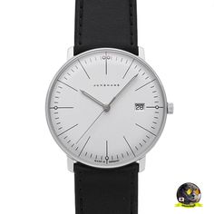 Description Junghans Max Bill Quarts 041/4817.02 white Dial Sapphire Men's Watch 38mm NEW with Box This item is 100% Brand New and Never Used. Item Details Brand JUNGHANS Model Max Bill Model Number 041/4817.02 Movement Quartz cal. J645.33 Water Resistance Everyday Water Resistant (Not suitable for diving) 50m Water Resistant Case Size Approximately 38mm (excluding crown) Case Thickness Approximately 8mm Weight Approximately 40g Power Reserve Not specified Functions Calendar (Date) Crystal Sapphire Glass Dial Color White Case Material/Color Stainless Steel / Silver Bezel Material/Color Stainless Steel / Silver Strap Material/Color Leather / Black Wrist Size Approximately 15 - 19cm Strap Width 18 - 20mm Accessories Manufacturer's Original Box, Warranty Card Note: The appearance of colors ma Mvmt Watches Mens, Junghans Max Bill, Mvmt Watches, Max Bill, Calendar Date, White Dial, Men's Watch, Accessories Watches, Wrist Watch