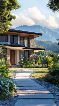 Luxury villa in Boquete, Panama, surrounded by lush greenery and mountain views, offering soft natural light and serene ambiance. Dominican Republic Villa, Lush Greenery