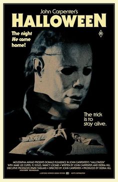 a movie poster for halloween starring john capper's the night he came home