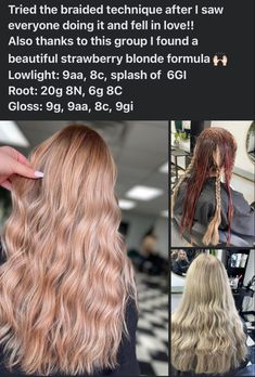 Hair Salon Quotes, Blonde Toner, Embrace Messy Hair, Strawberry Blonde Hair Color, Strawberry Hair, Colored Hair Tips, Redken Hair Products