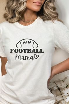 Football mom shirt Sports Mom T shirt Custom Team Shirts, Football Mom Gifts, School Spirit Shirts, Football Mom Shirts, Mama Tee, Shirt Football, Spirit Shirts, Personalized Football, Custom Football