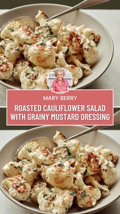 Mary Berry Roasted Cauliflower Salad with Grainy Mustard Dressing Crispy Roasted Cauliflower, Mustard Dressing Recipe, Roasted Cauliflower Salad, Grainy Mustard