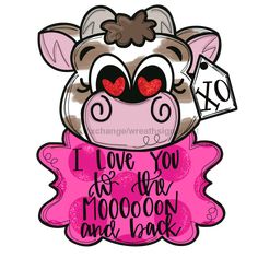 Valentine Cow Door Hanger Mj-W-00040 22’ Wood Cow Door Hanger, Door Hanger Signs, Valentines Door, Small Easel, Valentines Door Hanger, Door Hanger Christmas, Door Hanger Svg, Wood Door Hanger, Wooden Door Hanger