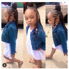 ❤️Demi Larissa West❤️ on Instagram: “I really did love this hairstyle @braids_bylauren__ @iam4ever_lauren 💙 @afroliciouswomen #afroliciouswomen #black_beautifulclassy…” Hairstyle Braids, Kids Braids, Braided Styles, Natural Hairstyles For Kids, Graduation Hairstyles