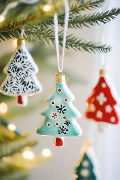 Xmas Crafts Kids, Ornament Party, Artistic Ideas, Diy Ornament, Merry Christmas Diy, Clay Christmas