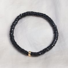 Want to save 15% off your first order? Sign up for our newsletter by visiting our website and filling out the pop up form. Receive a code by email, then send us that code through Etsy messages to save 15% off your ETSY order, sign up here: www.earthlyabundancejewelry.com  Black spinal: protection, strength, self control, stamina Choose between: 14K Gold filled rondel Gold vermeil hearr D E T A I L S △ Handmade in Vancouver △ 14K gold filled rondel OPTIONAL △ Gold vermeil heart -2.5 microns of go Everyday Black Jubilee Beaded Bracelets, Everyday Black Jubilee Beaded Bracelet, Black Faceted Everyday Jewelry, Black Faceted Jewelry For Everyday, Everyday Black Faceted Jewelry, Black Adjustable Rondelle Beaded Bracelets, Black Spinel Bracelet, Spinel Jewelry, Golden Quartz