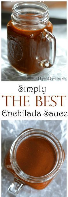 the best enchilada sauce is in a glass jar