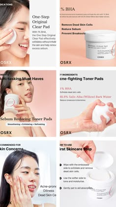 Cosrx Original Clear Pad, Cosrx One Step Original Clear Pad, Bha Toner, Tea Tree Toner, Toner Pads, Dream Skin, Social Media Posting, Cleansing Pads, Acne Care