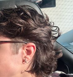 Mullet With Faded Sides, Faded Mullet Straight Hair, Curly Hair Mullet Shaved Sides, Grunge Mullet Shaved Sides, Shaved Sides Mullet, Men’s Modern Mullet Short, Modern Mullet, Shaved Sides, Haircut Inspiration