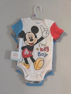 Disney Mickey Mouse 3 Piece Creepers Size 12 Months Comfy Brand New. Disney Baby Clothes, Boy Stuff, Baby Mouse, Diaper Bag Backpack, Diaper Bags, Baby Outfits, Boy Clothes, Baby Disney