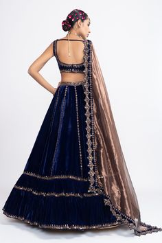 Embroidered Neckline, Designer Gowns