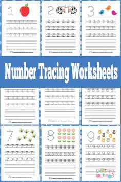 printable worksheets for numbers that are in the shape of letters and numbers