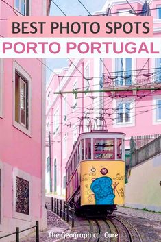 the best photo spots in porto portugal, with text overlaying it's image