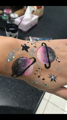 Paint Practice, Henna Paint, Paint Makeup, Glitter Bar, Face Paint Makeup, Glitter Tattoo