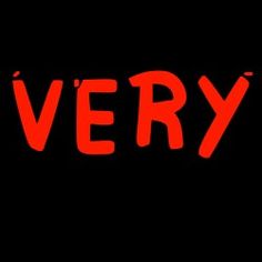 the word avery written in red on a black background