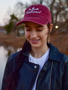 Everybody knows that dad caps are no longer just for dads, so get an embroidered cotton twill cap for yourself! This one's really special thanks to the intricate embroidery detail and the washed out vintage feel. * 100% cotton twill * 6-panel unstructured cap with a low profile * 6 sewn eyelets * Black sweatband * Metal snap buckle with an antique brass finish * Washed-out vintage effect * Blank product sourced from China Vintage Cotton Baseball Cap For Winter, Casual Embroidered Baseball Cap, Casual Cotton Baseball Cap With Embroidered Text, Casual Embroidered Dad Hat Baseball Cap, Casual Adjustable Baseball Cap With Embroidered Text, Casual Embroidered Dad Hat, Cotton Cap For Fall, Casual Embroidered Cotton Dad Hat, Winter Cotton Baseball Cap With Letter Print