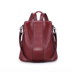 women leather backpack Purse For School, School Purse, Soft Leather Backpack, Backpack For School, Laptop Backpack Women, Leather Laptop Backpack, Women's Backpack, Leather Backpack Purse, Women Leather Backpack